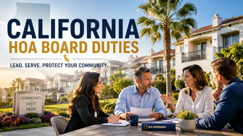 California HOA Board Duties