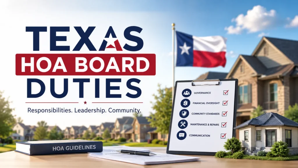 Texas HOA Board Duties