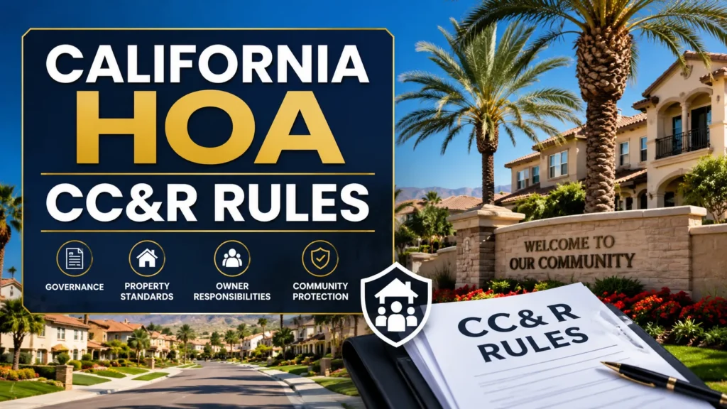 California HOA CC&R Rules