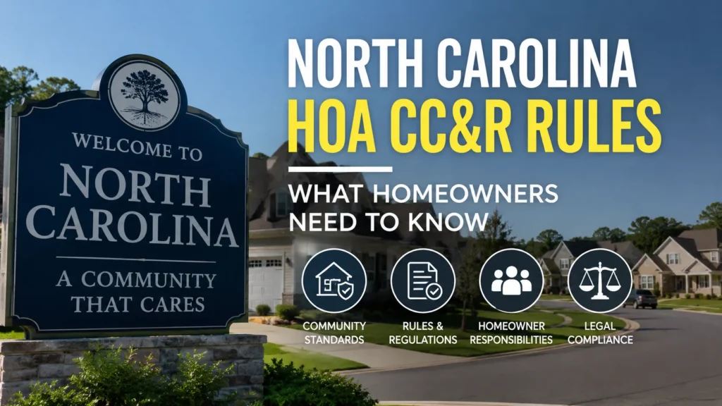 North Carolina HOA CC&R Rules