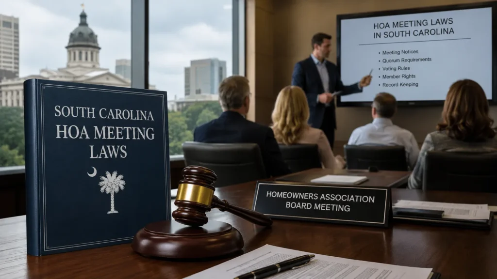 South Carolina HOA Meeting Laws