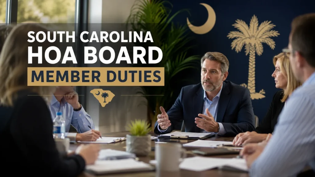 South Carolina HOA Board Member Duties