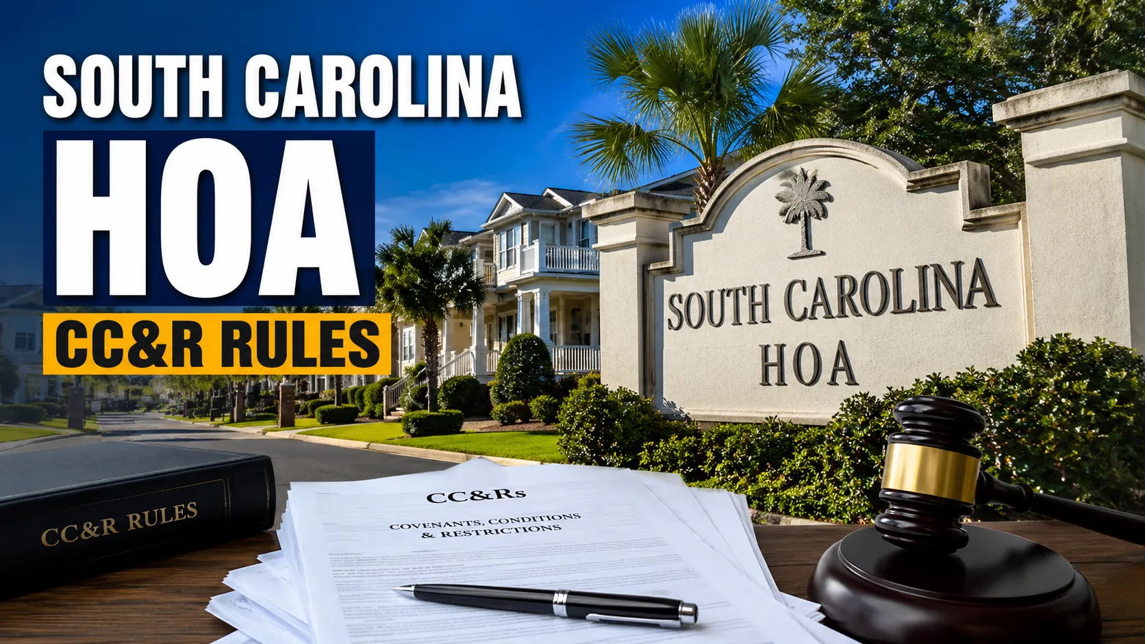 South Carolina HOA CC&R Rules