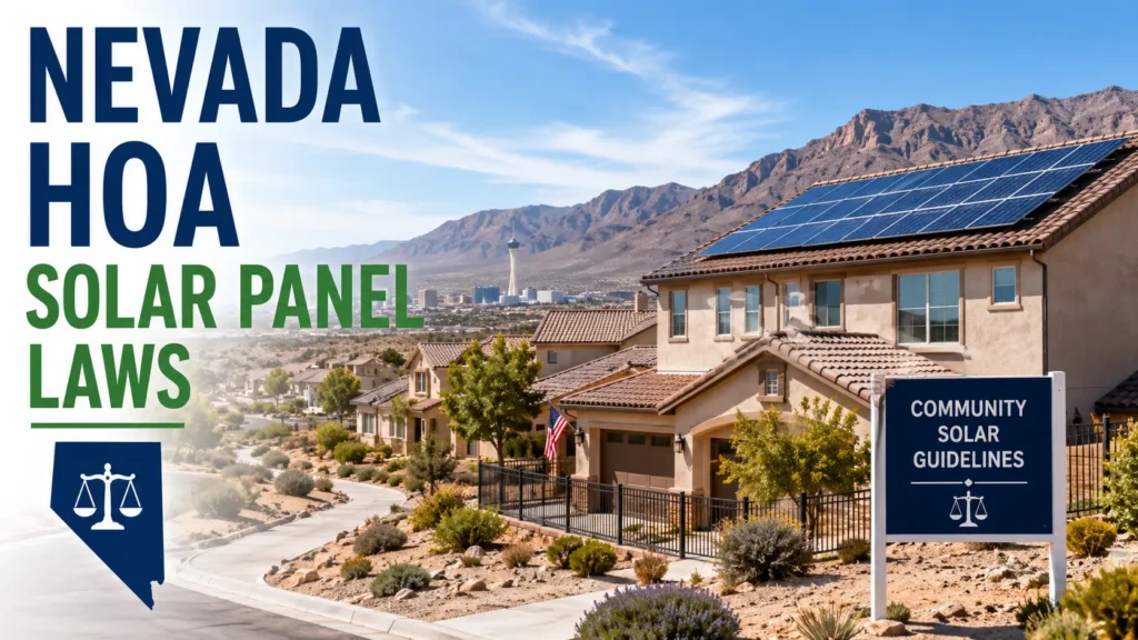 Nevada HOA Solar Panel Laws