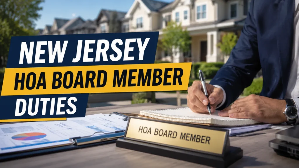 New Jersey HOA Board Member Duties