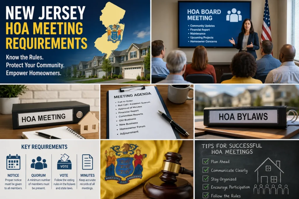ew Jersey HOA Meeting Requirements