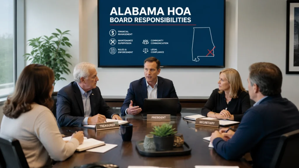 Alabama HOA Board Responsibilities