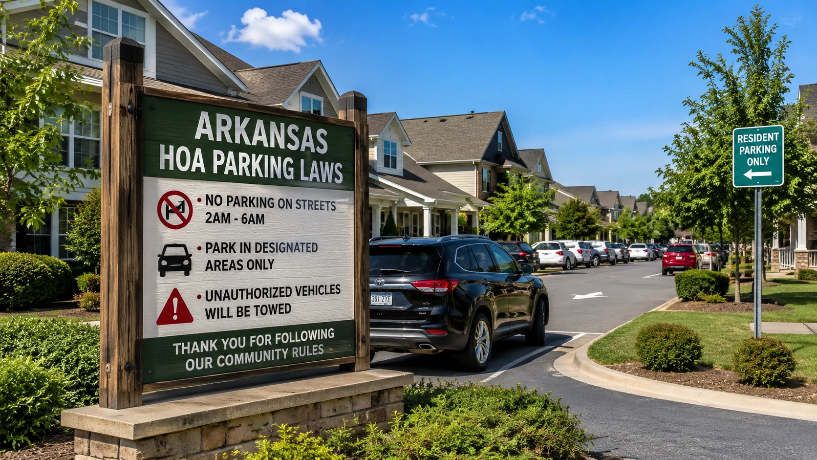 Arkansas HOA Parking Laws