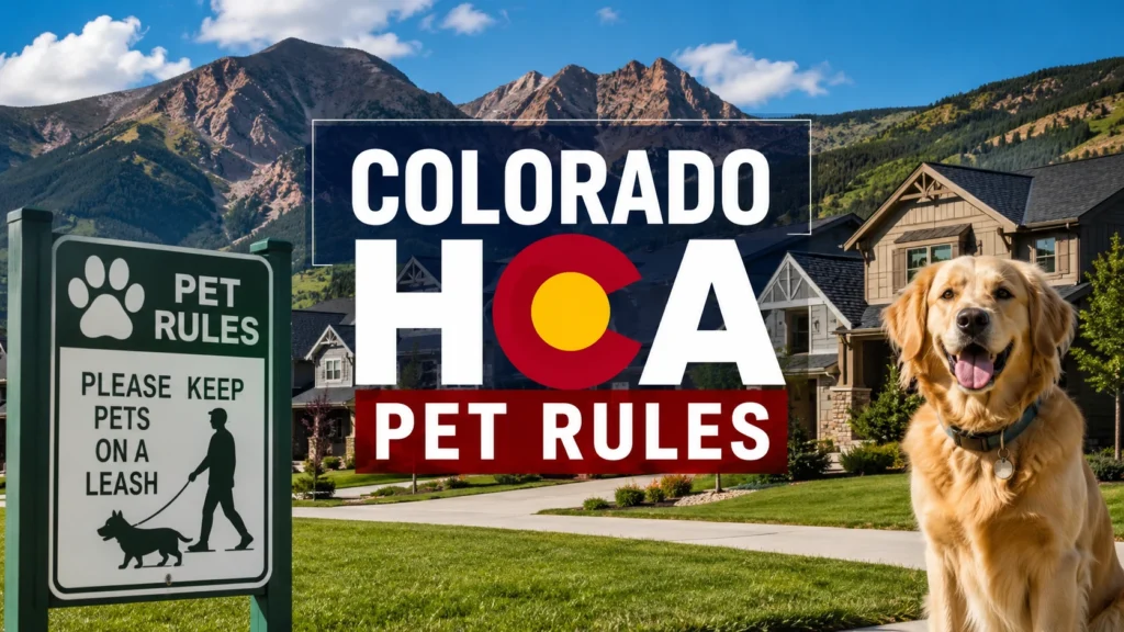 Colorado HOA Pet Rules