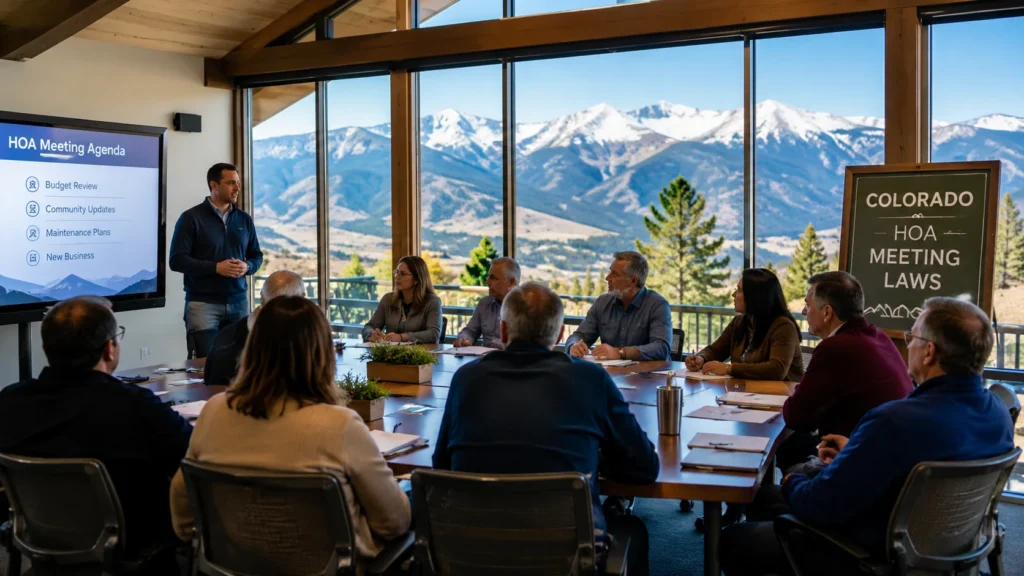 Colorado HOA Meeting Laws