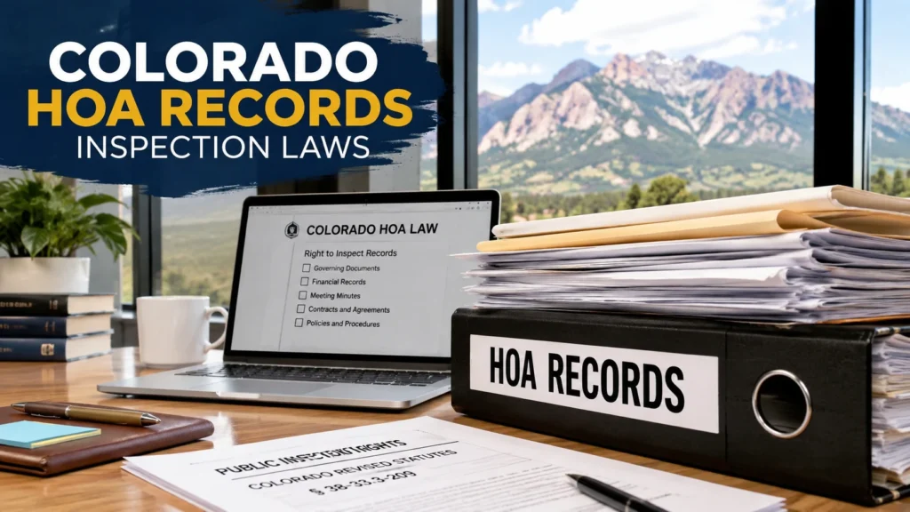 Colorado HOA Records Inspection Laws