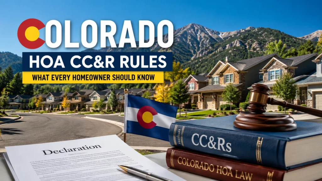 Colorado HOA CC&R Rules