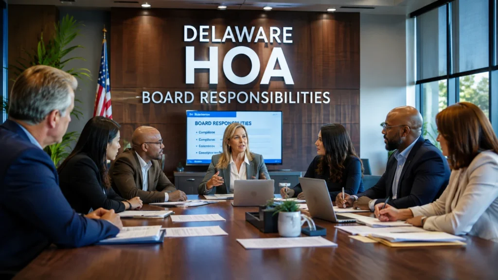 Delaware HOA Board Responsibilities