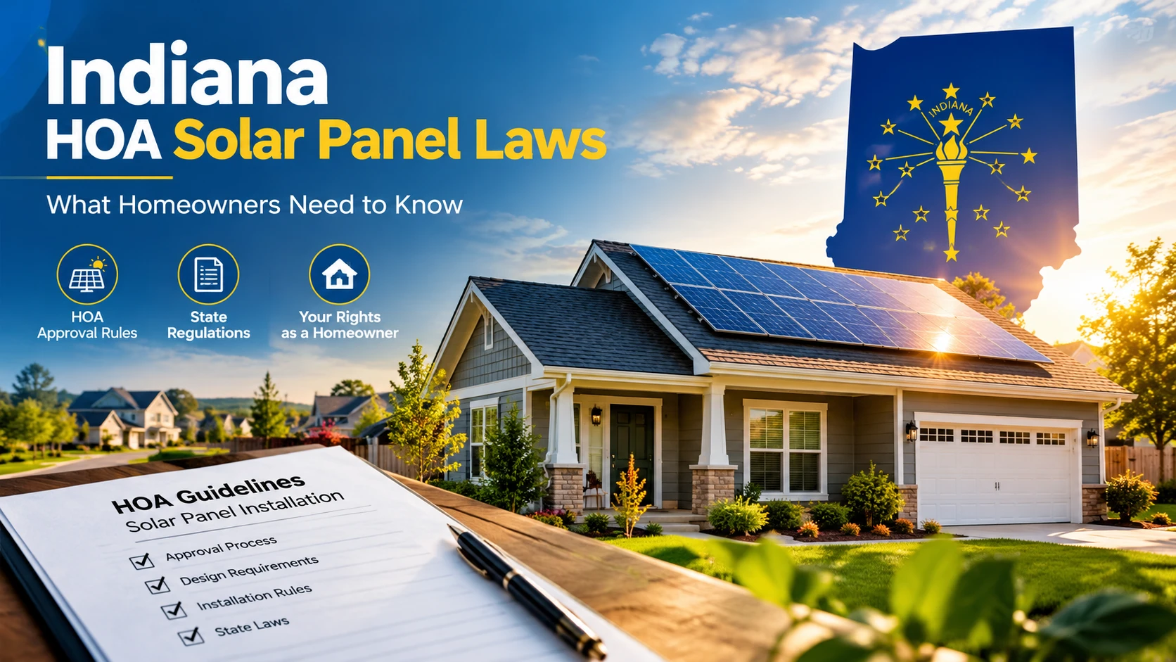 Indiana HOA Solar Panel Laws