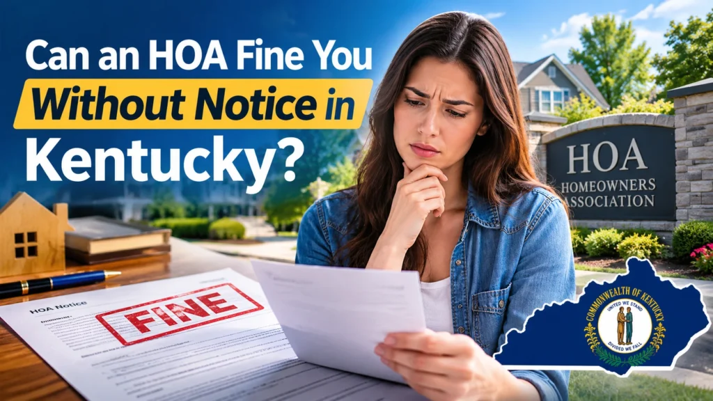 Can an HOA Fine You Without Notice in Kentucky?
