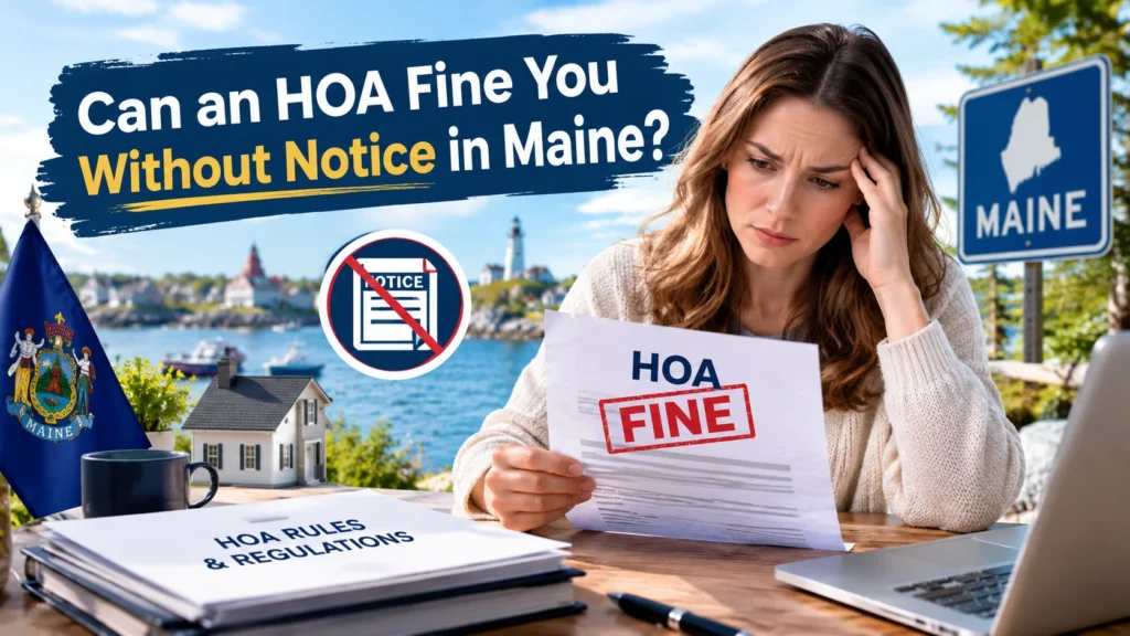 Can an HOA Fine You Without Notice in Maine?